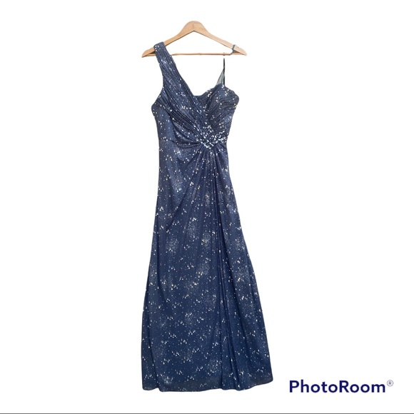 Cachet Dresses Euc Cachet Charcoal Gray Sequins Formal Prom Wedding